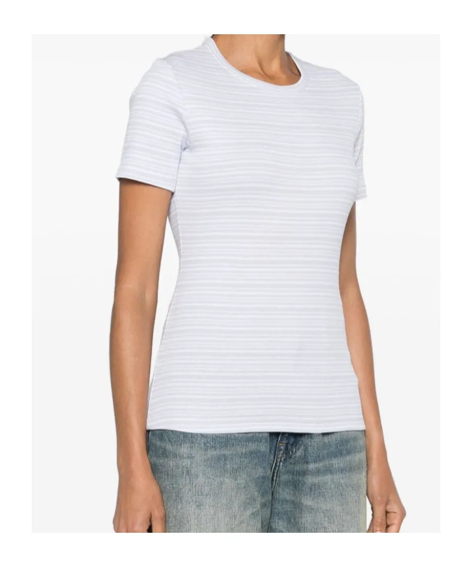 Striped Ribbed T-Shirt