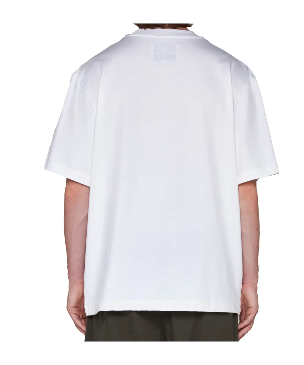 Studio Nicholson Lay Logo Printed Crewneck T-Shirt