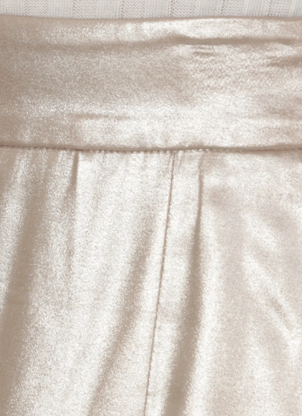 Peserico Laminated Twill Midi Skirt
