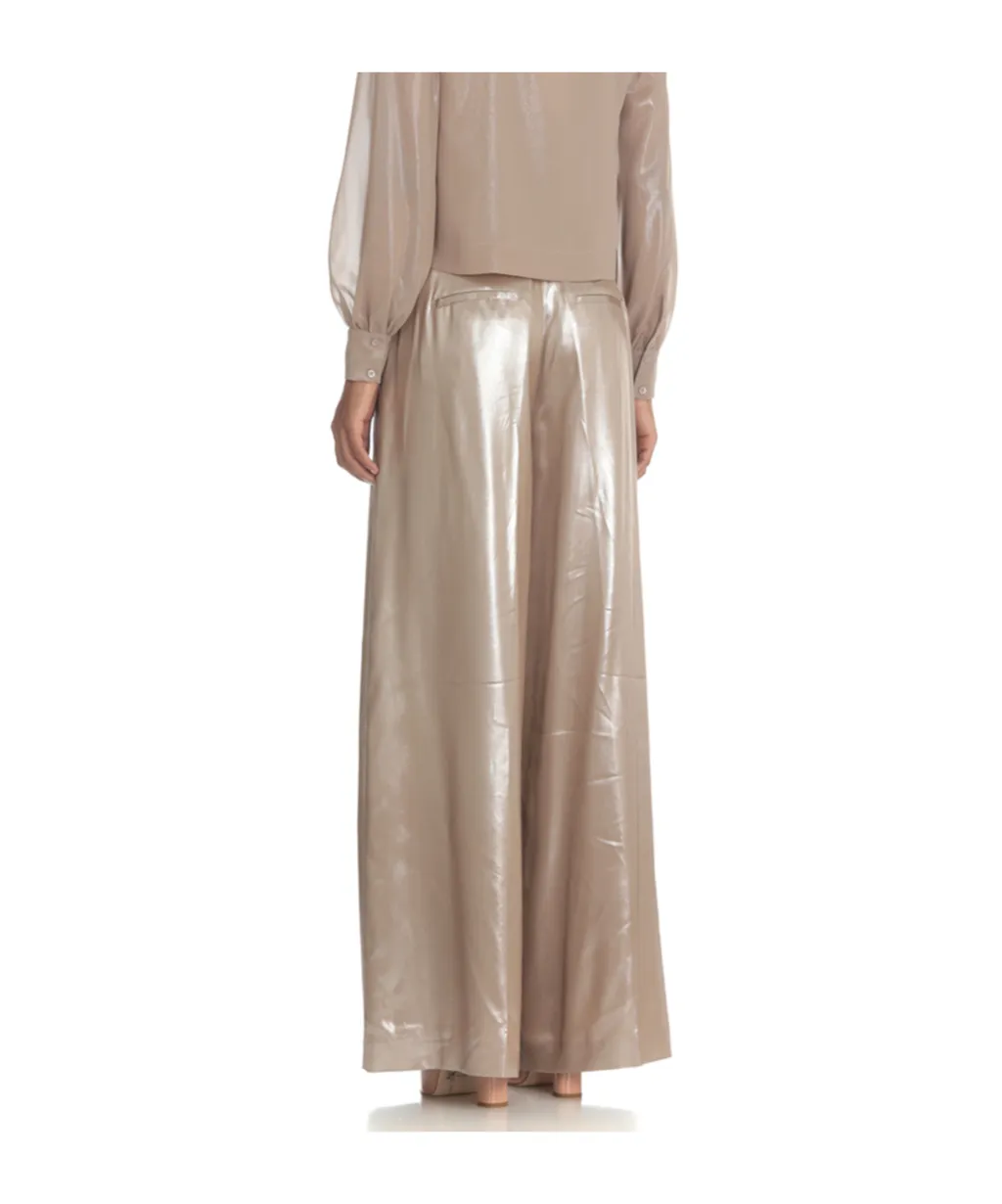 Peserico Wide Leg Pleated Pants