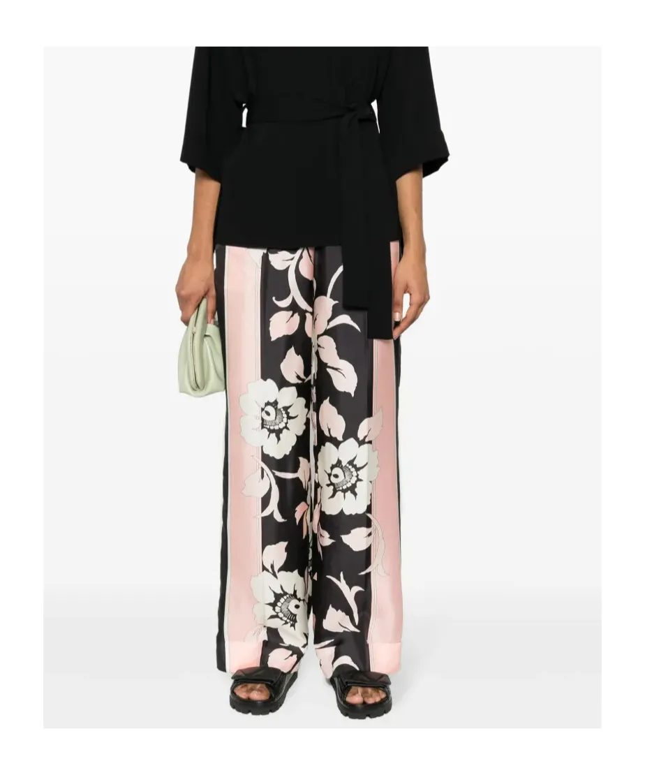 P.A.R.O.S.H. Floral Printed Trousers