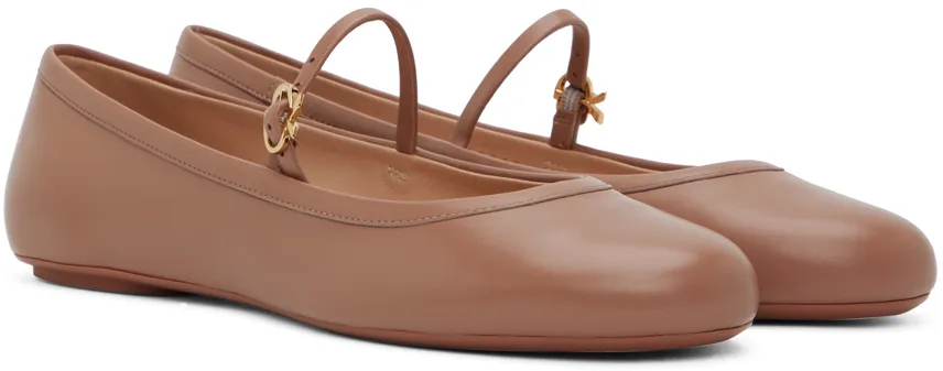 Carla Leather Ballerina Shoes