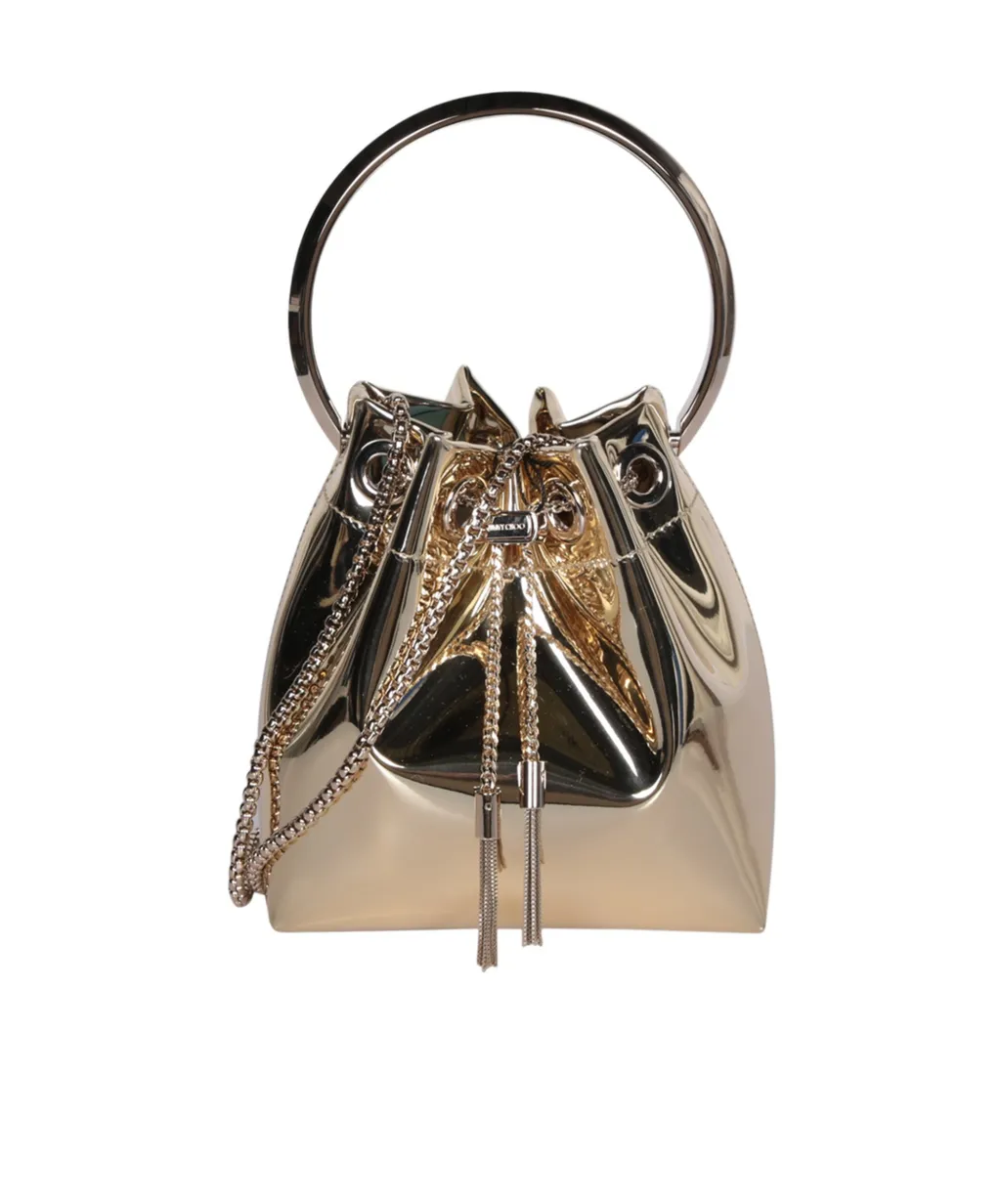Bon Bon Metallic Mini Bucket Bag