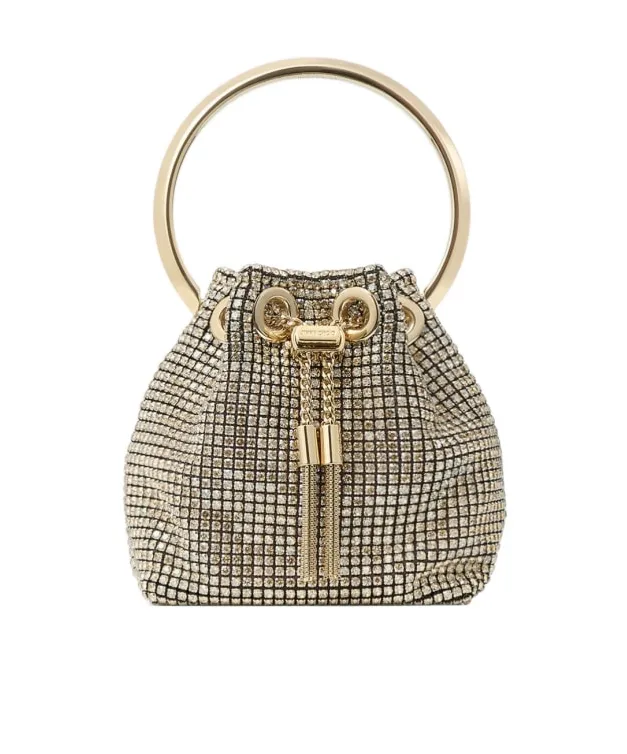 Jimmy Choo Embellished Drawstring Bucket Bag
