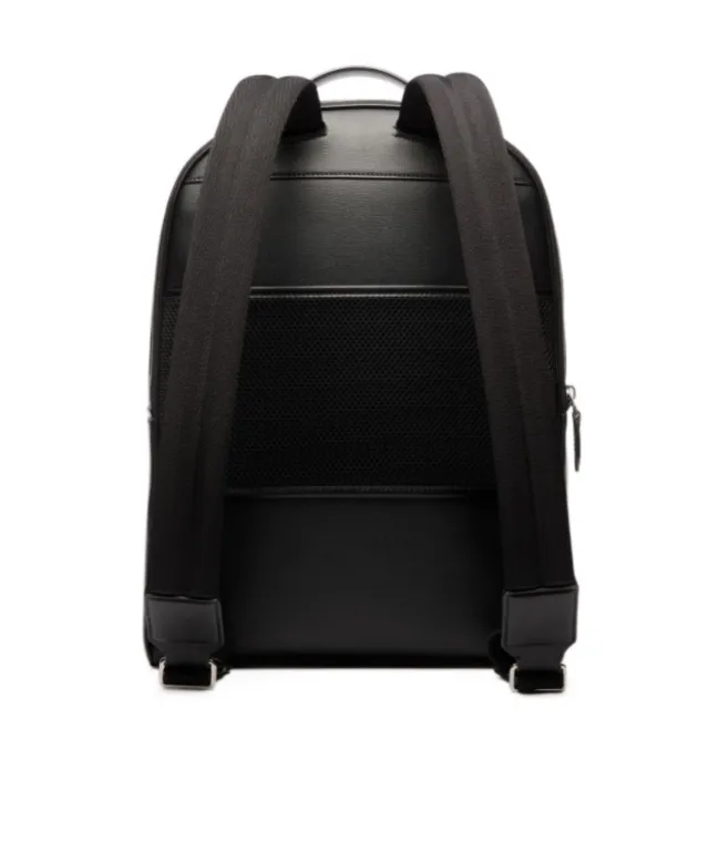 Mythos Backpack In Black Recycled Leather