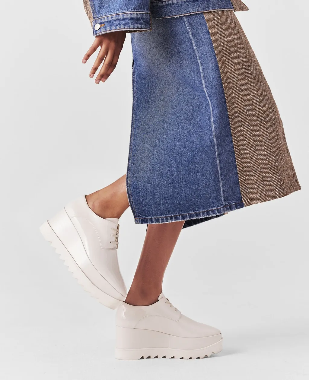 Stella Mccartney Limited Edition Elyse Monochrome Platform Shoes