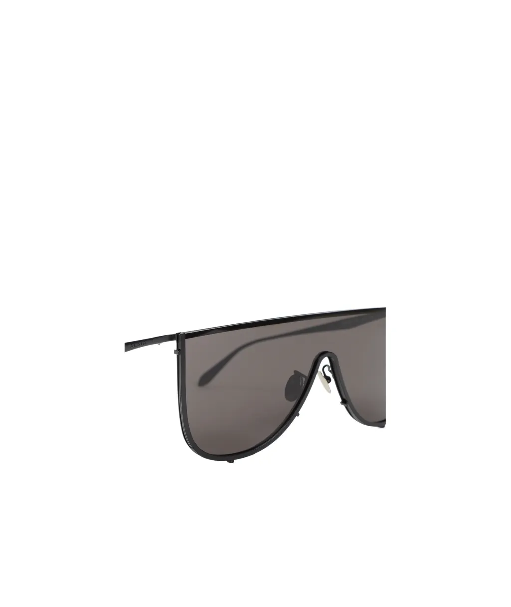 AlaÏA Shield-Frame Curved Tip Sunglasses