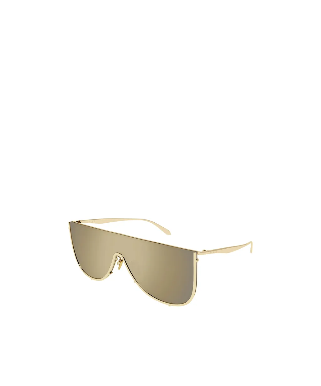 AlaÏA Shield-Frame Curved Tip Sunglasses