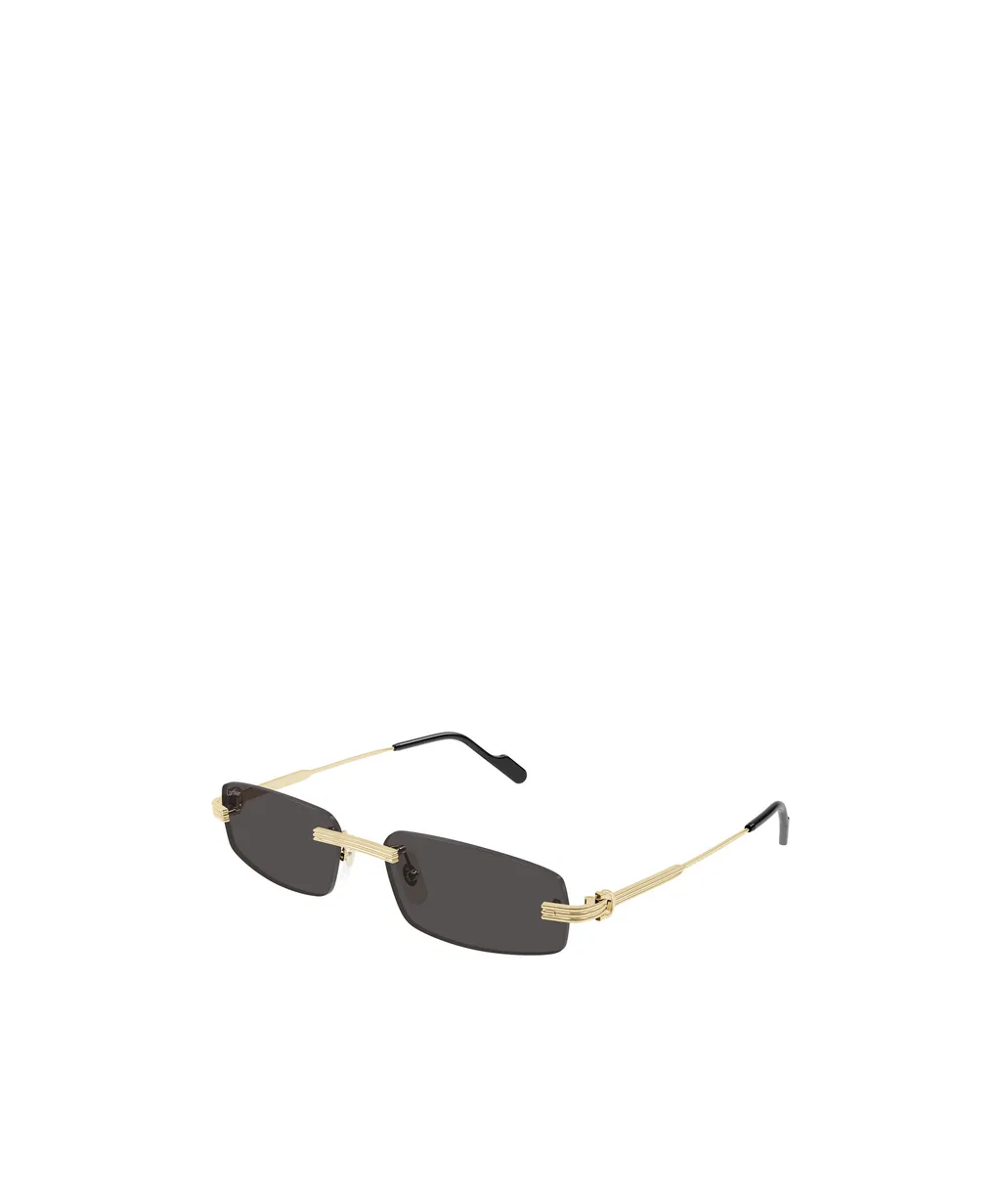 Cartier Rectangular Rimless Sunglasses
