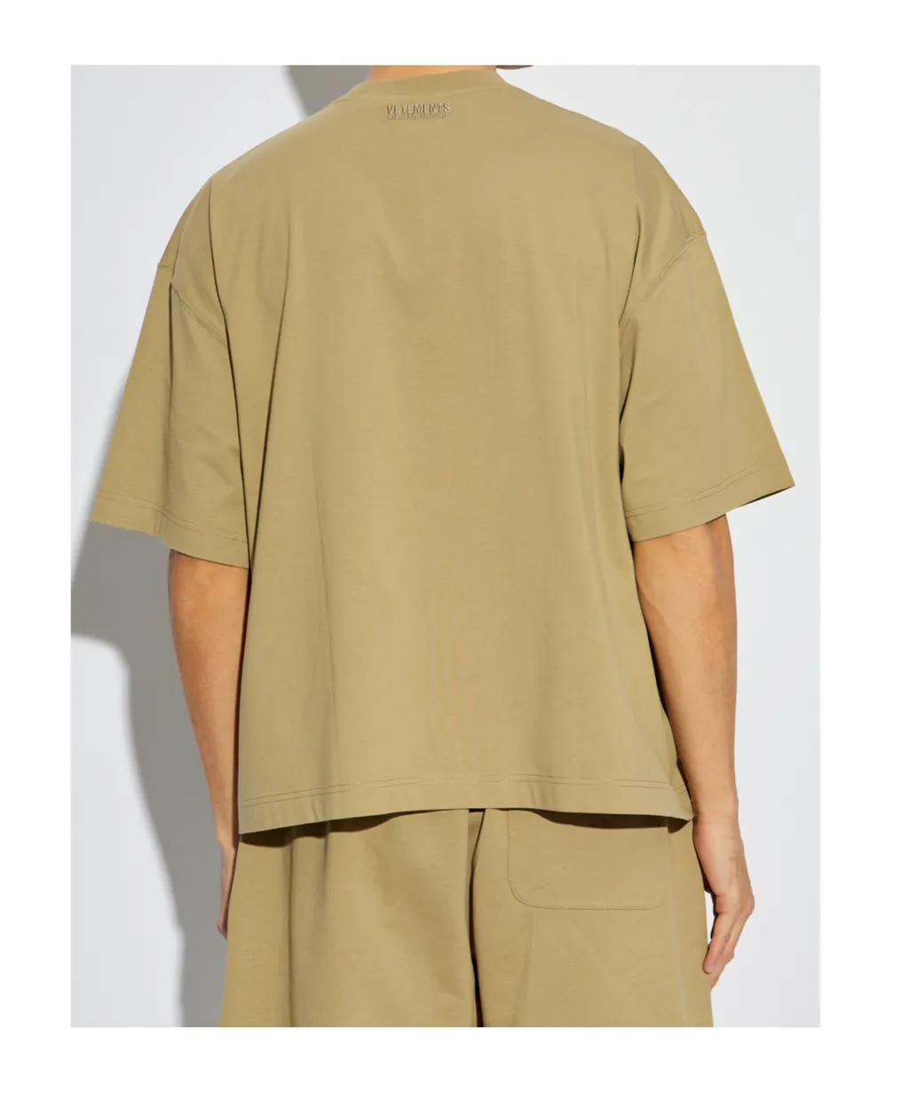 Vetements Logo Printed Crewneck T-Shirt