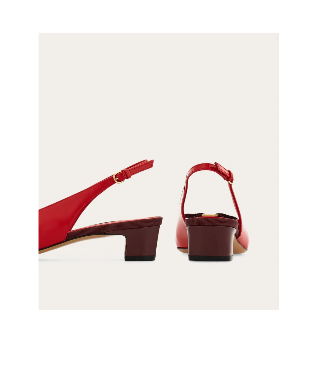 Ferragamo Bow Vara Slingback Pumps