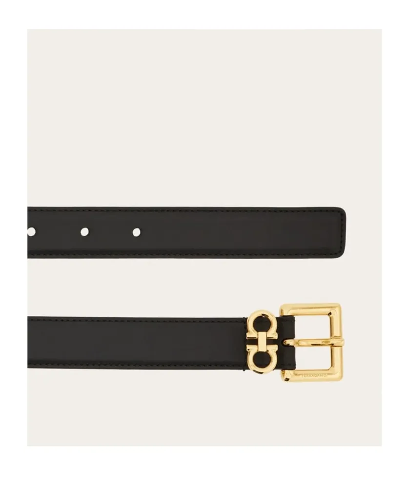 Ferragamo Double Gancini Fixed Belt
