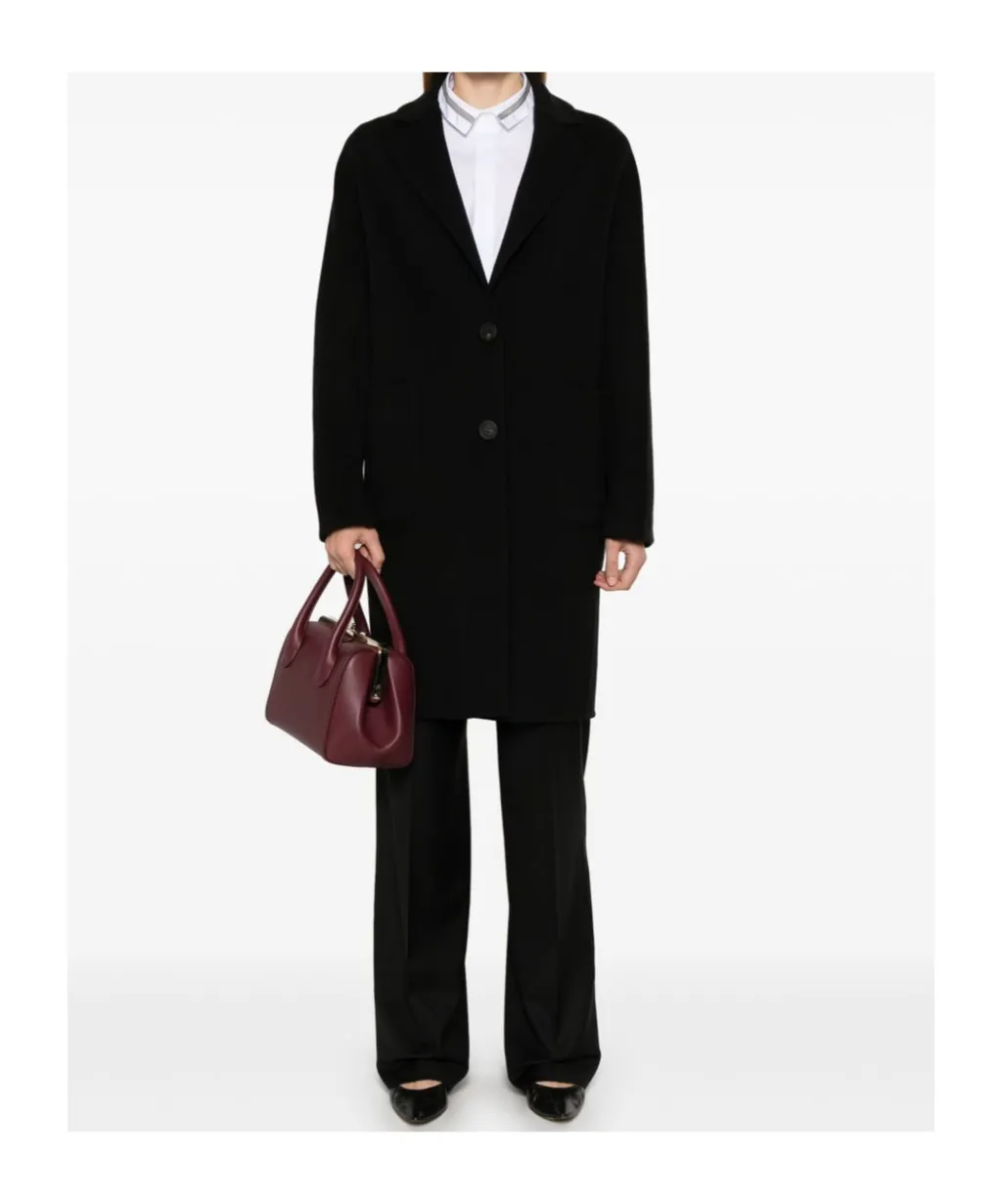 Single-Button Mid-Length Coat