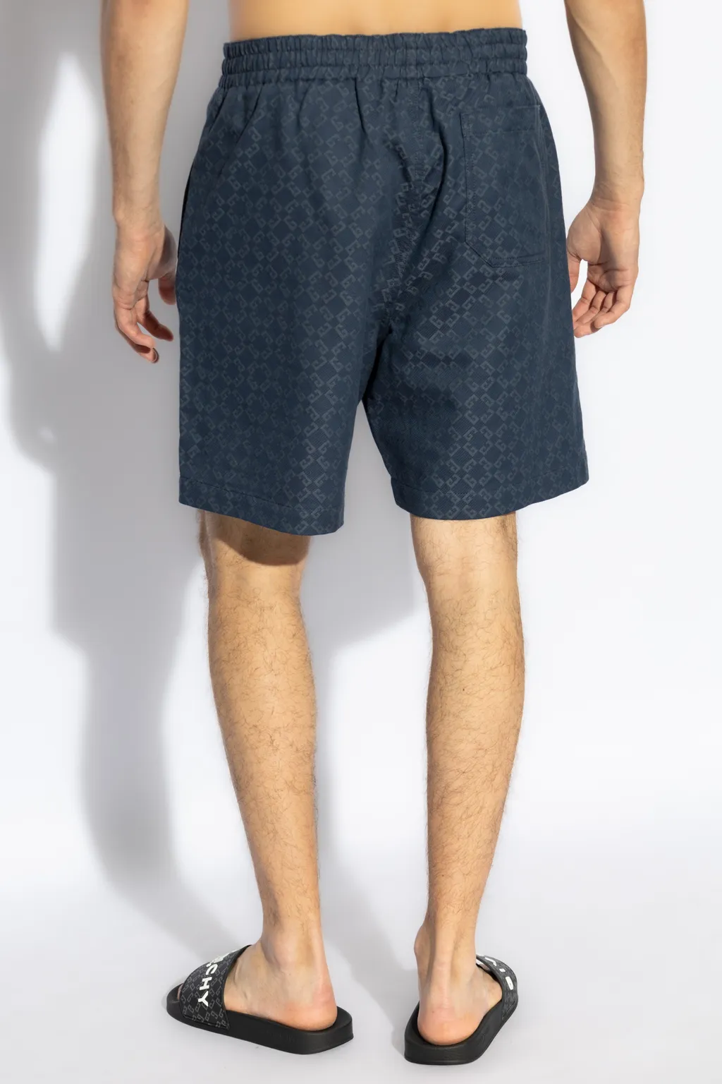 Givenchy Monogrammed Elastic-Waist Shorts
