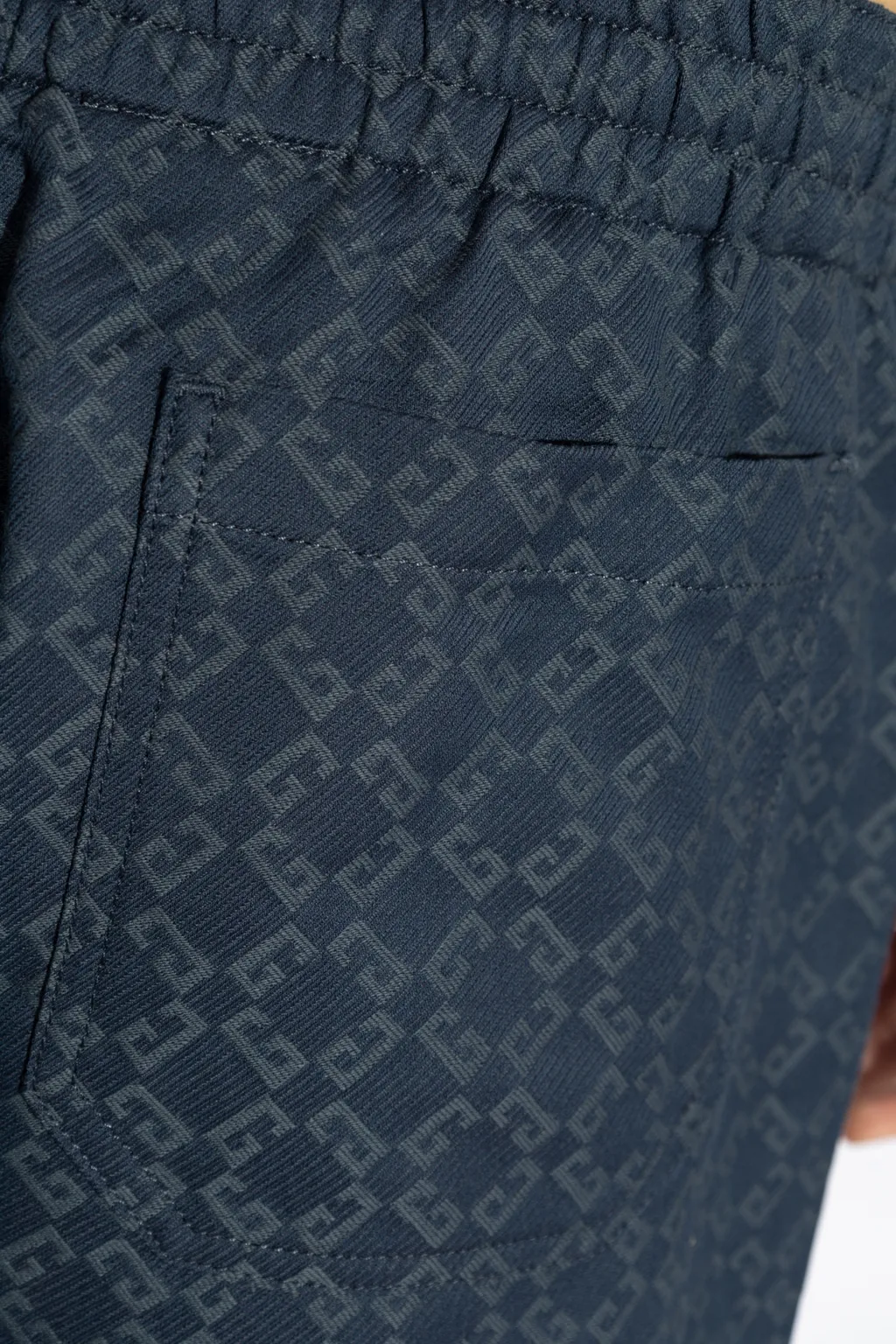 Givenchy Monogrammed Elastic-Waist Shorts