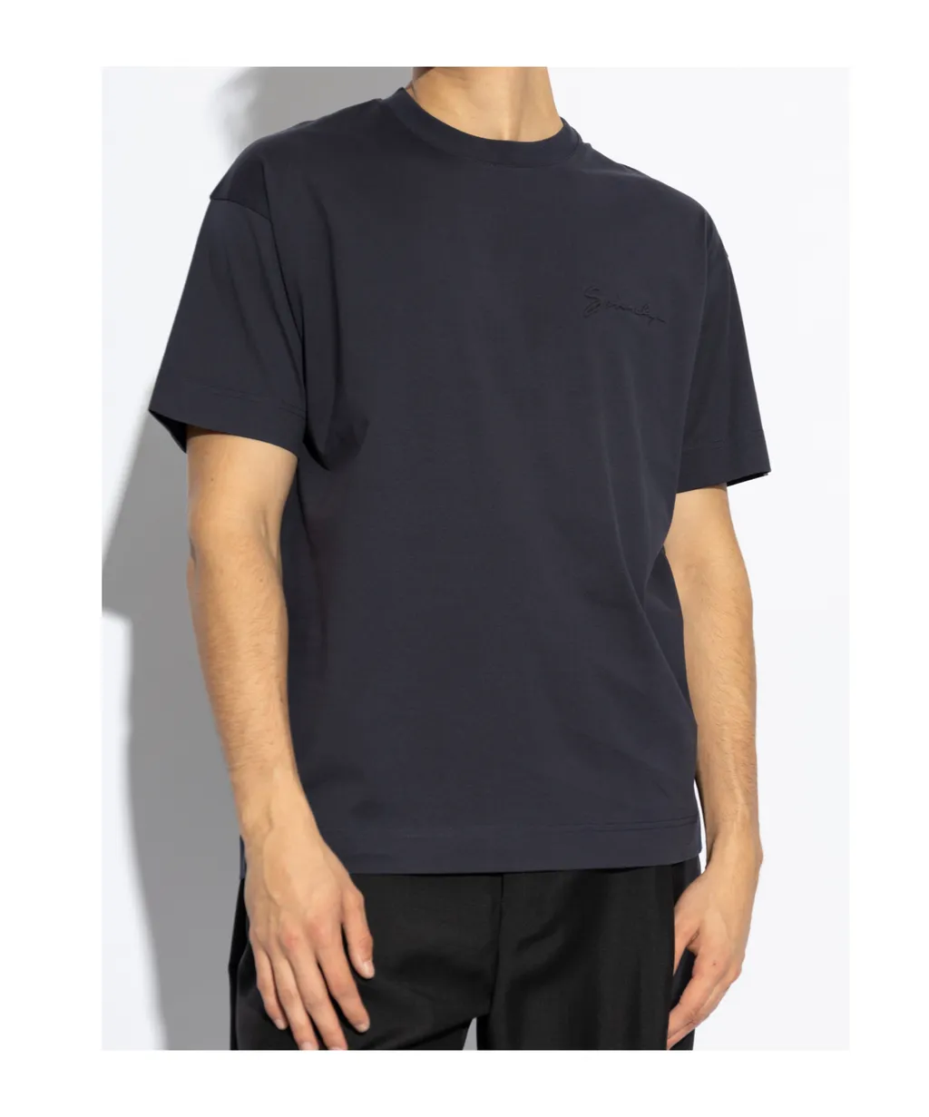 Givenchy Logo Embossed Crewneck T-Shirt