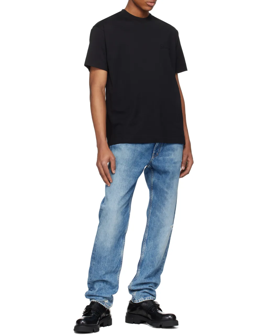 Givenchy Logo Embossed Crewneck T-Shirt