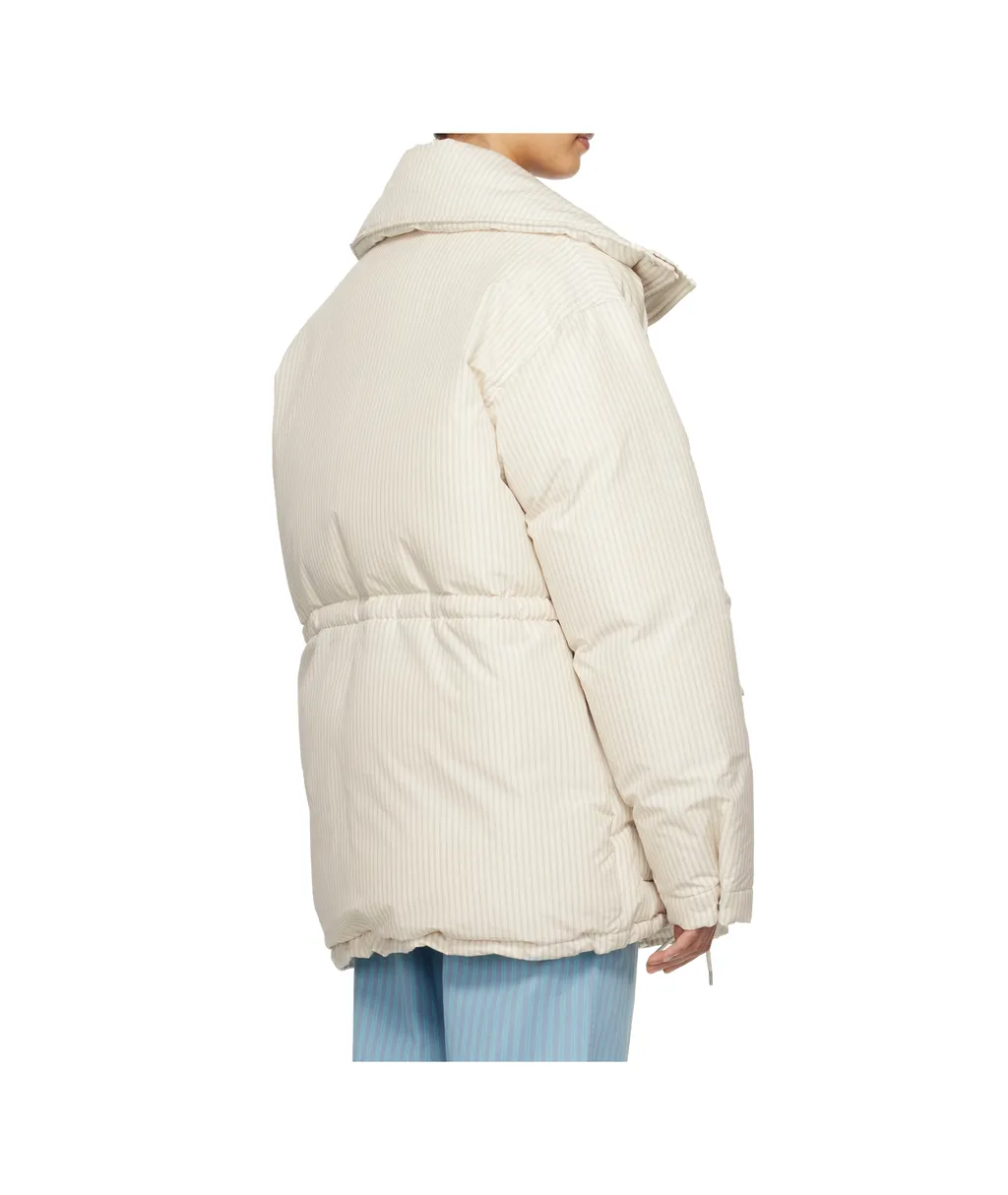 Tekla X Auralee Striped Down Jacket