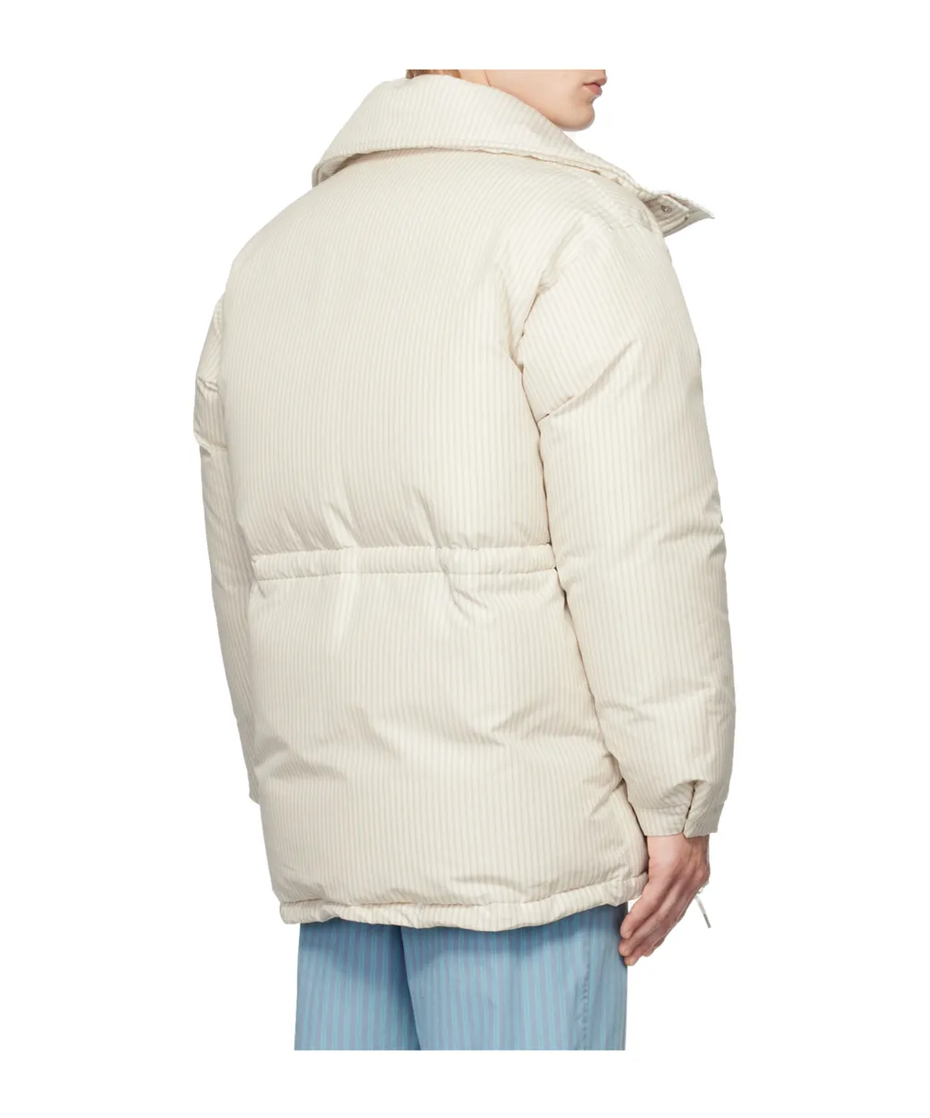 Tekla X Auralee Striped Down Jacket