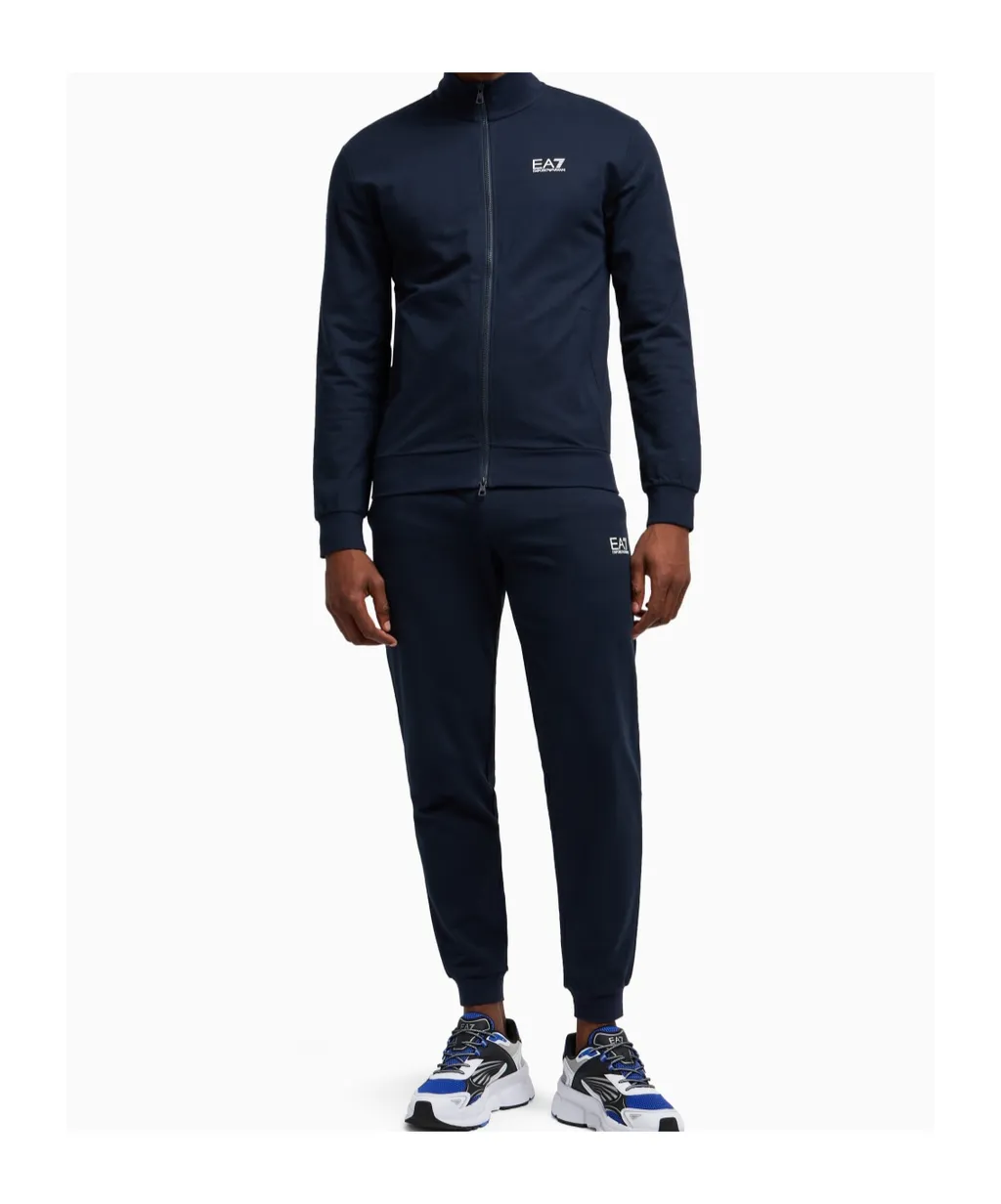 Ea7 Emporio Armani Logo Printed Zipped Track Suit