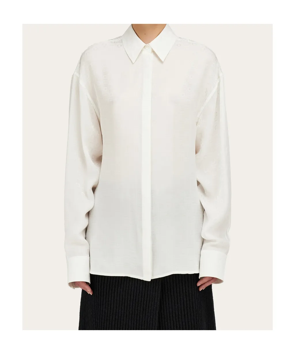 Gancini-Print Shirt