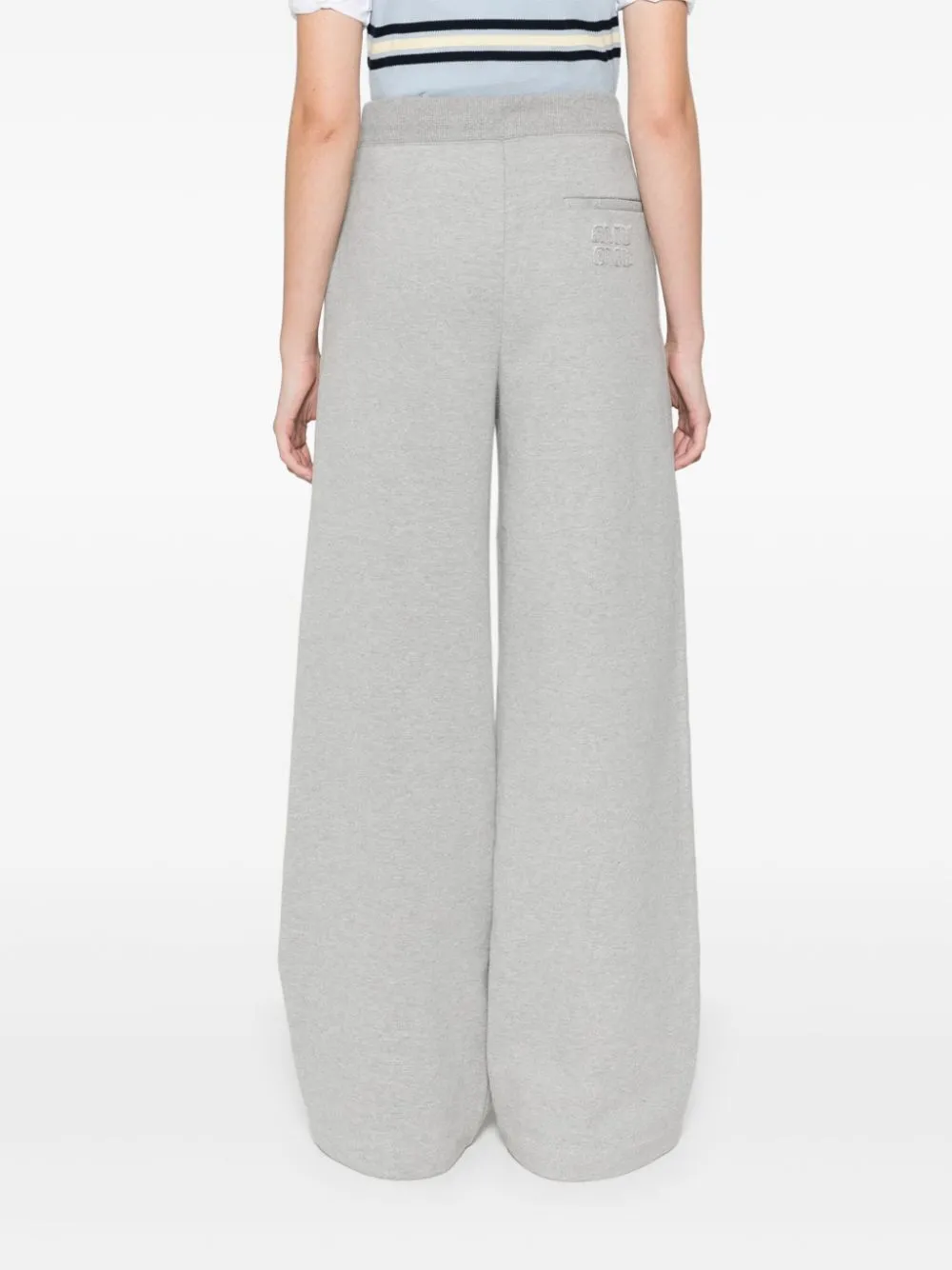 Miu Miu Elasticated Waistband Straight Leg Trousers