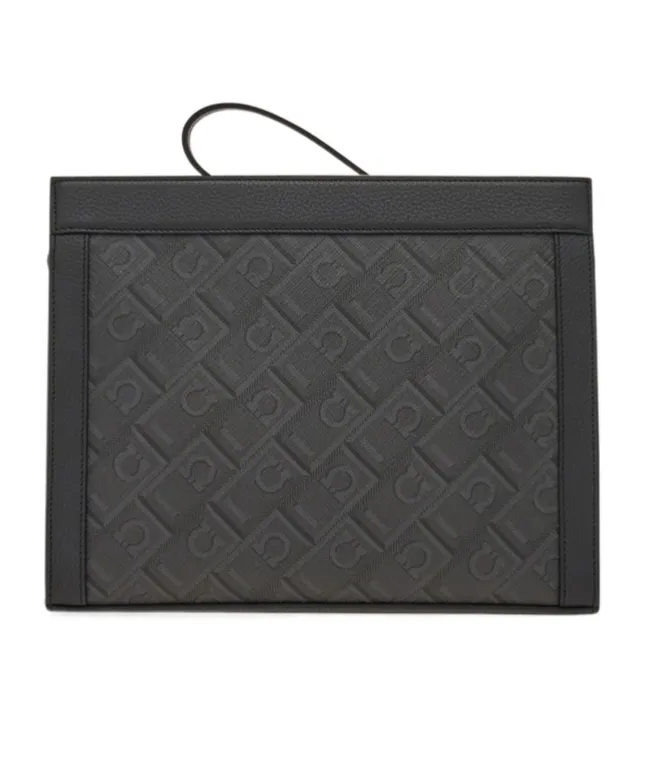 Ferragamo Monogram Zipped Pouch