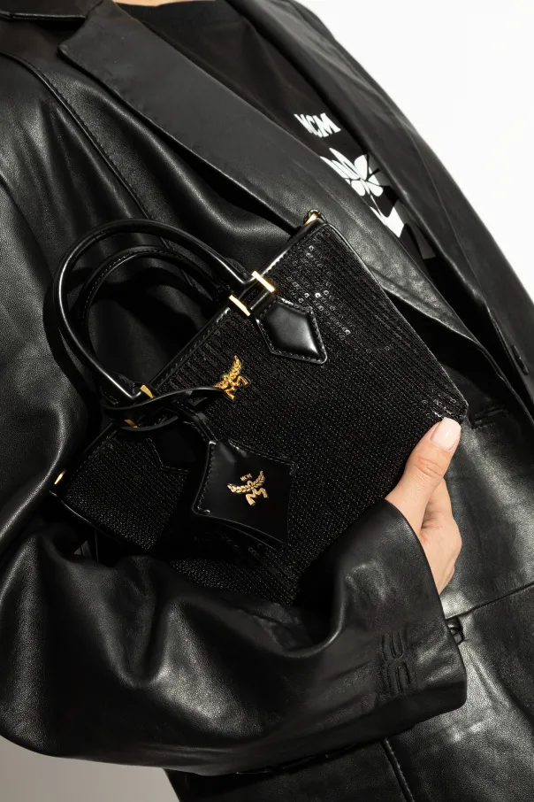 Sequin-Decorated Shoulder Bag