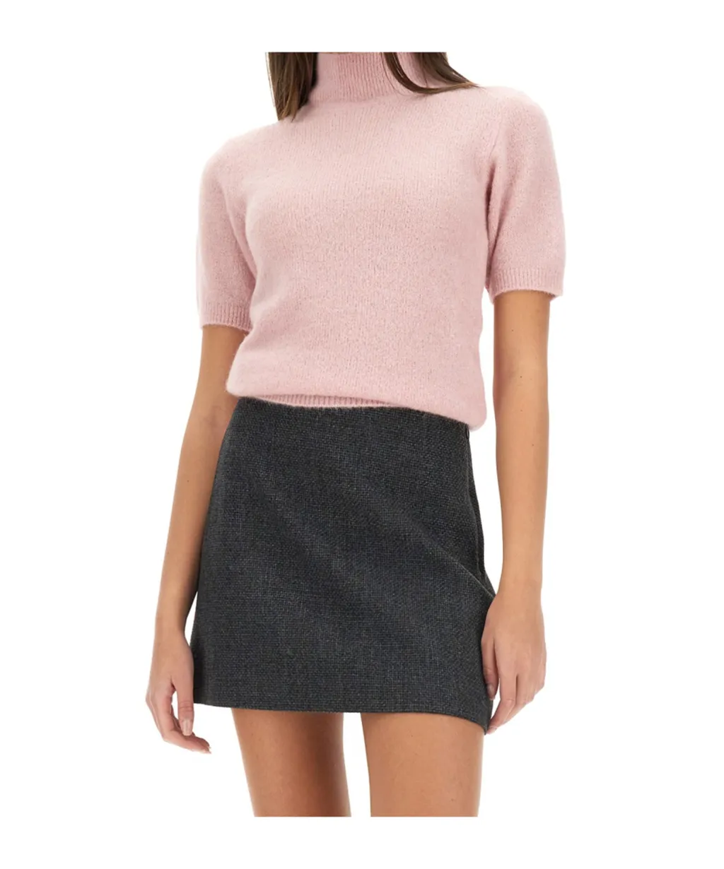 A.P.C. High-Neck Short-Sleeved Jumper