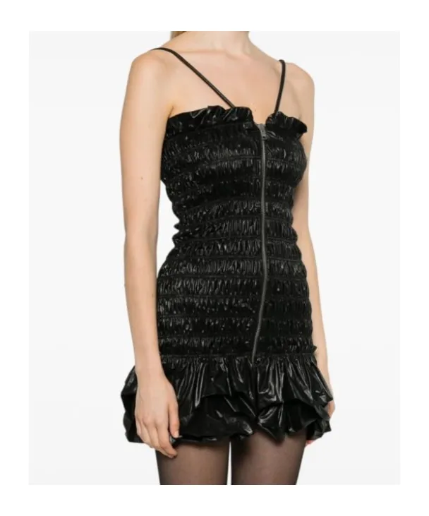 Pleated Mini Dress