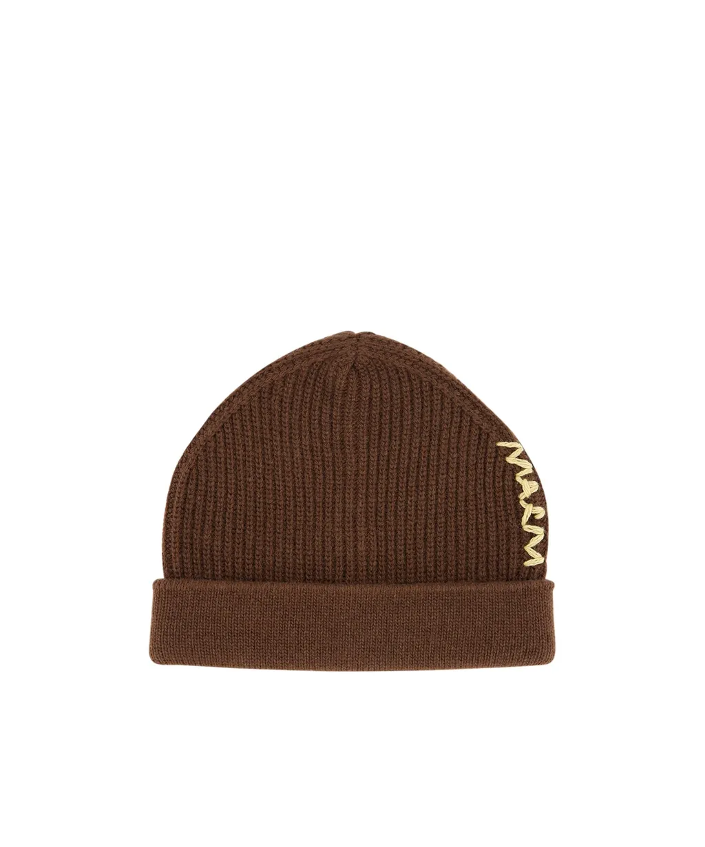 Marni Logo Knitted Beanie