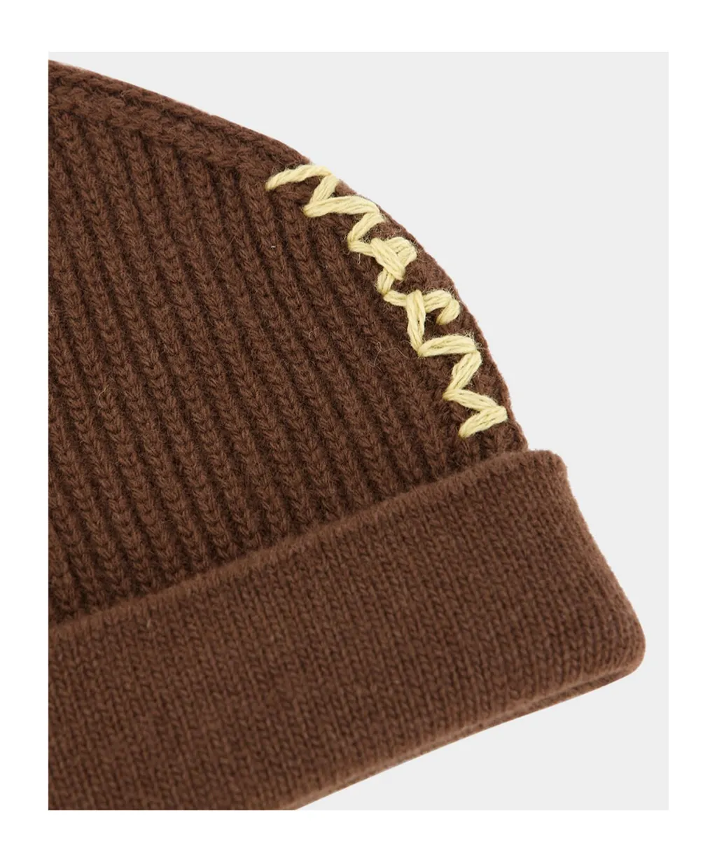 Marni Logo Knitted Beanie