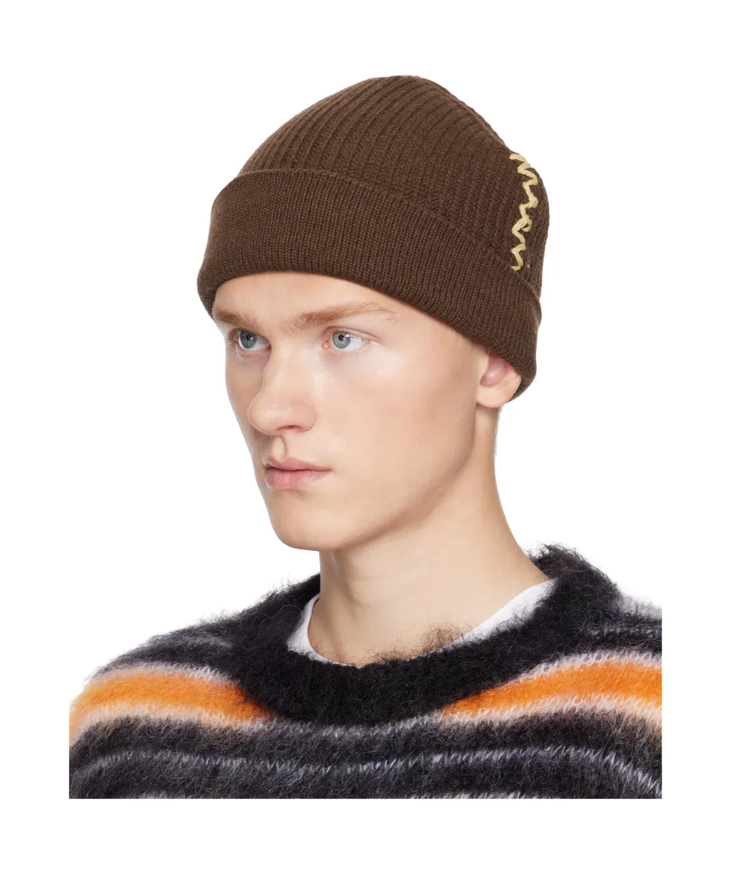 Marni Logo Knitted Beanie