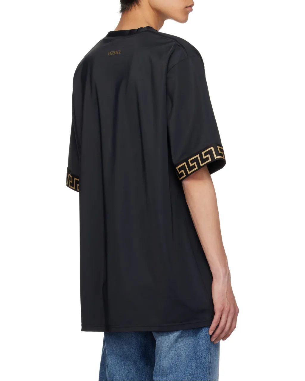 Versace Greca-Trim Crewneck T-Shirt