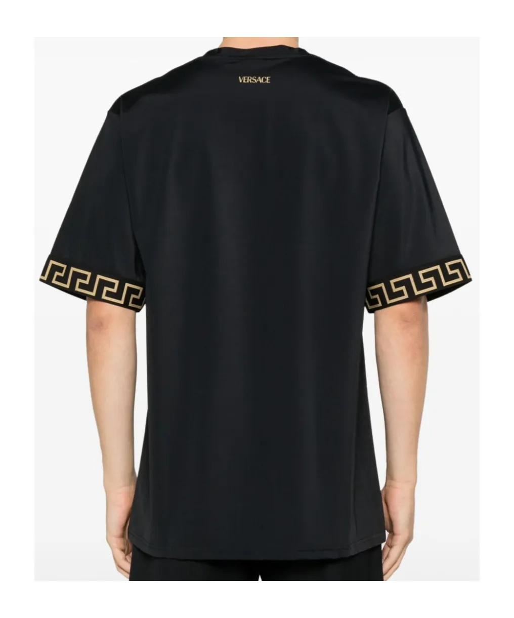 Versace Greca-Trim Crewneck T-Shirt