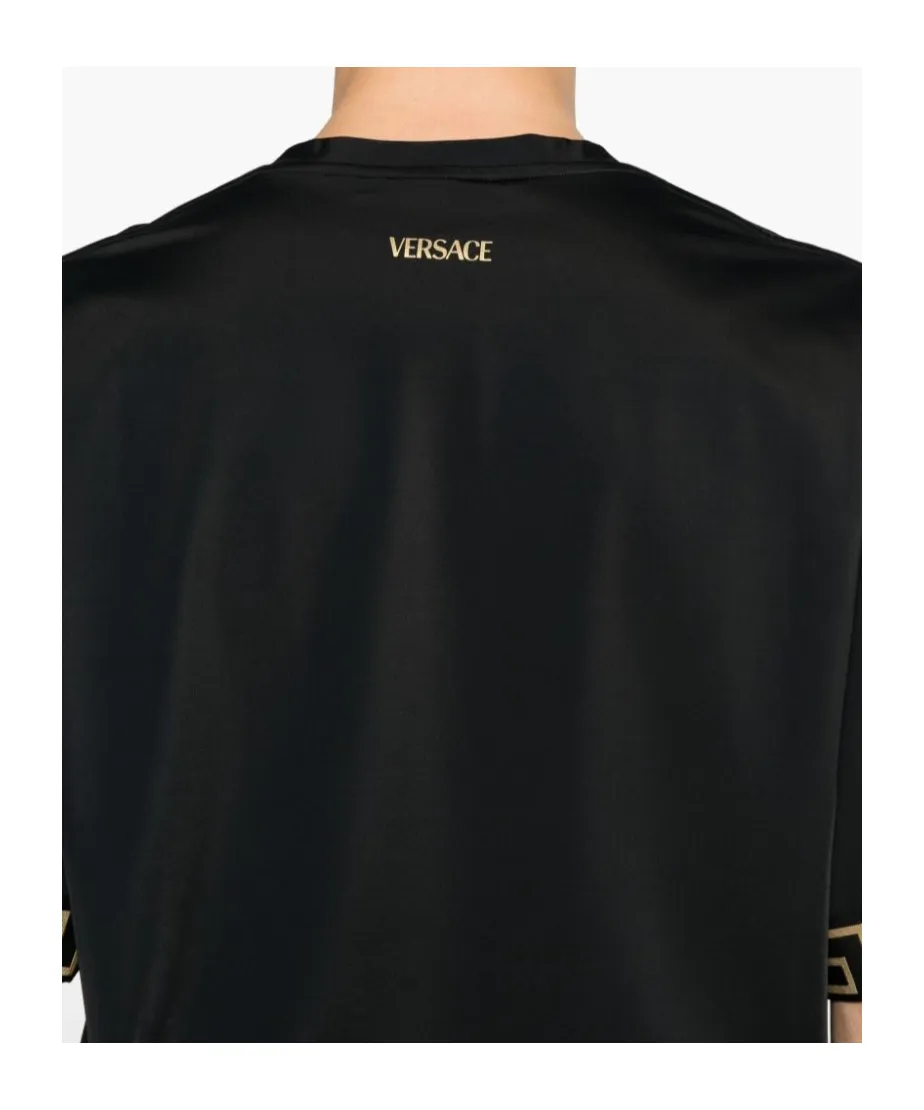 Versace Greca-Trim Crewneck T-Shirt