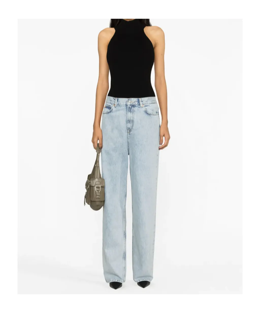 Low-Rise Straight-Leg Jeans