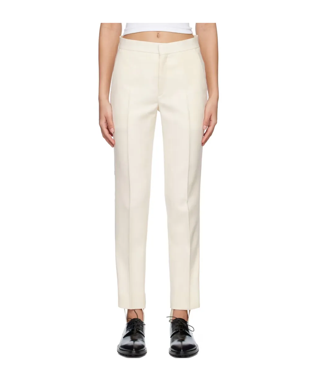 Pleated Zipper Casual Pants