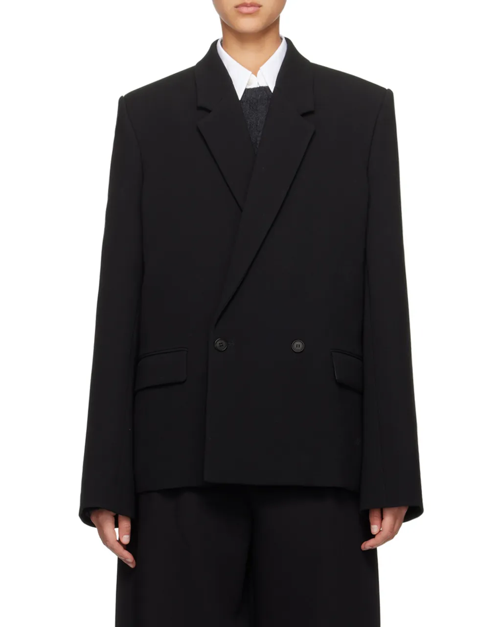 X Hailey Bieber Double Breasted Blazer