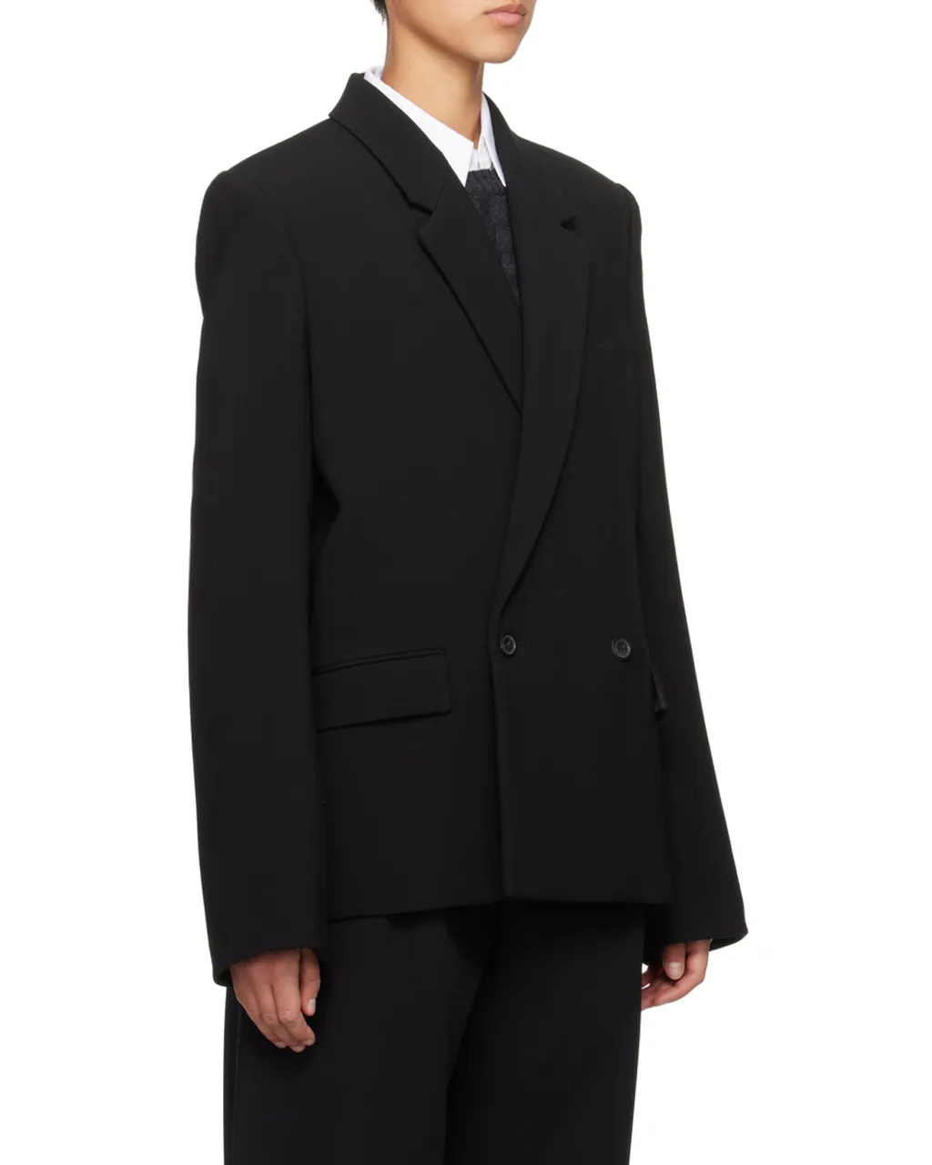 X Hailey Bieber Double Breasted Blazer