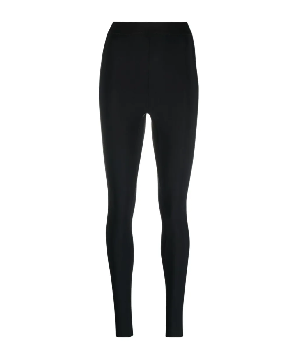 High Waisted Back Slit Casual Pants