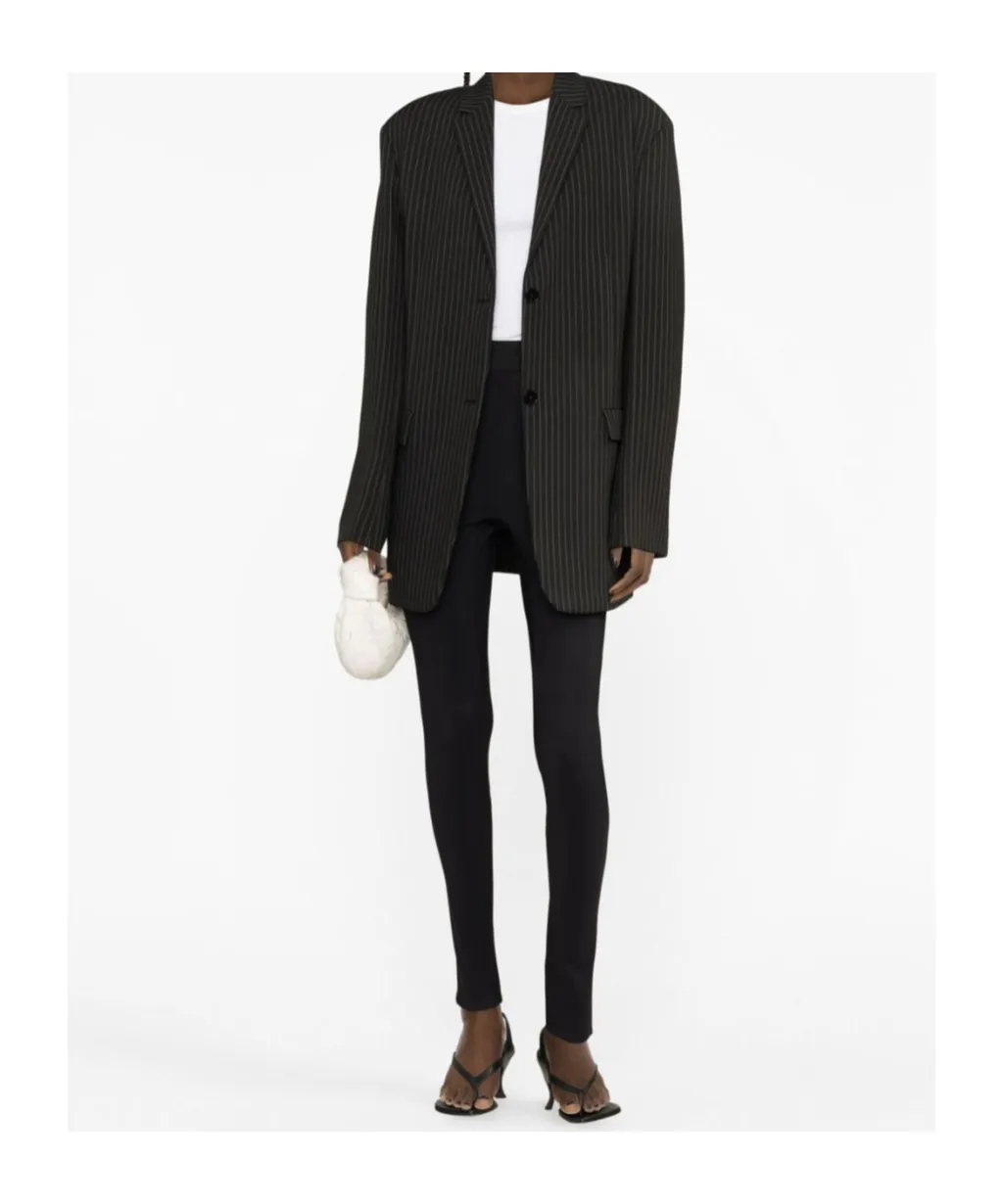 High Waisted Back Slit Casual Pants