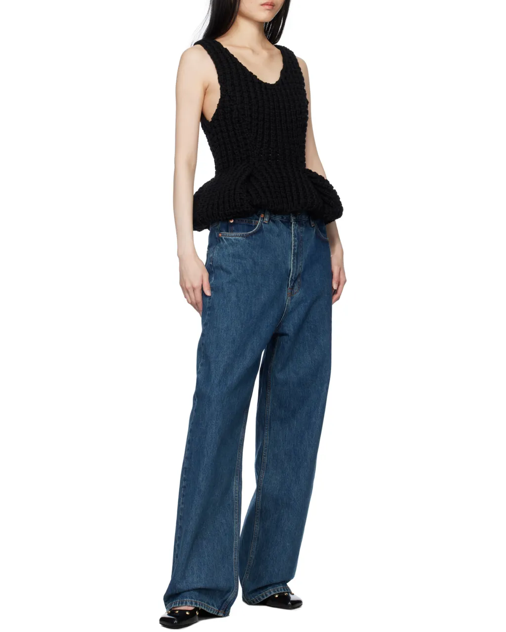 Wardrobe.Nyc Denim Low Rise Jeans