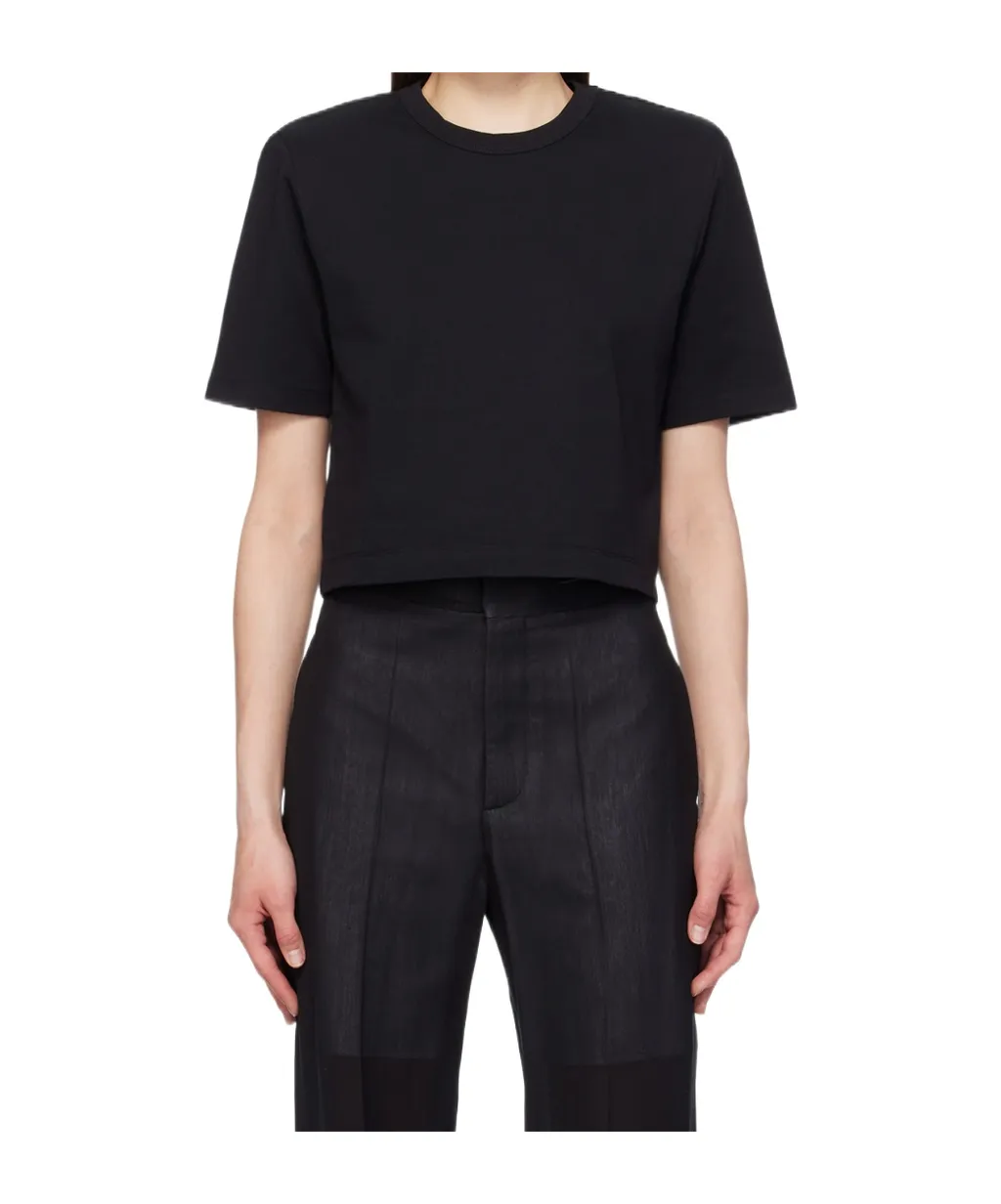 Crew Neck Cropped T-Shirt