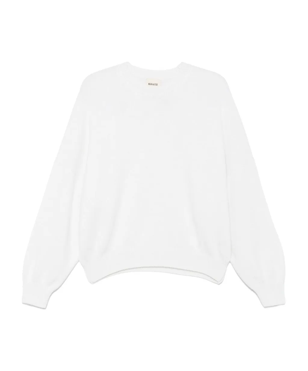 Khaite Crewneck Drop Shoulder Jumper