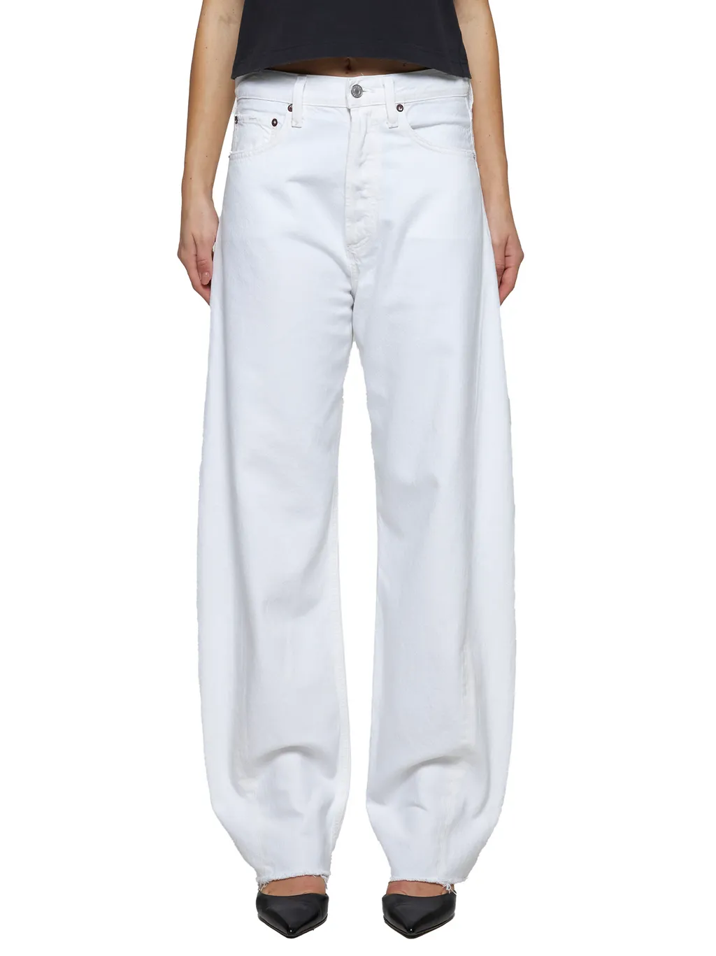 Agolde High Waisted Wide Leg Jeans