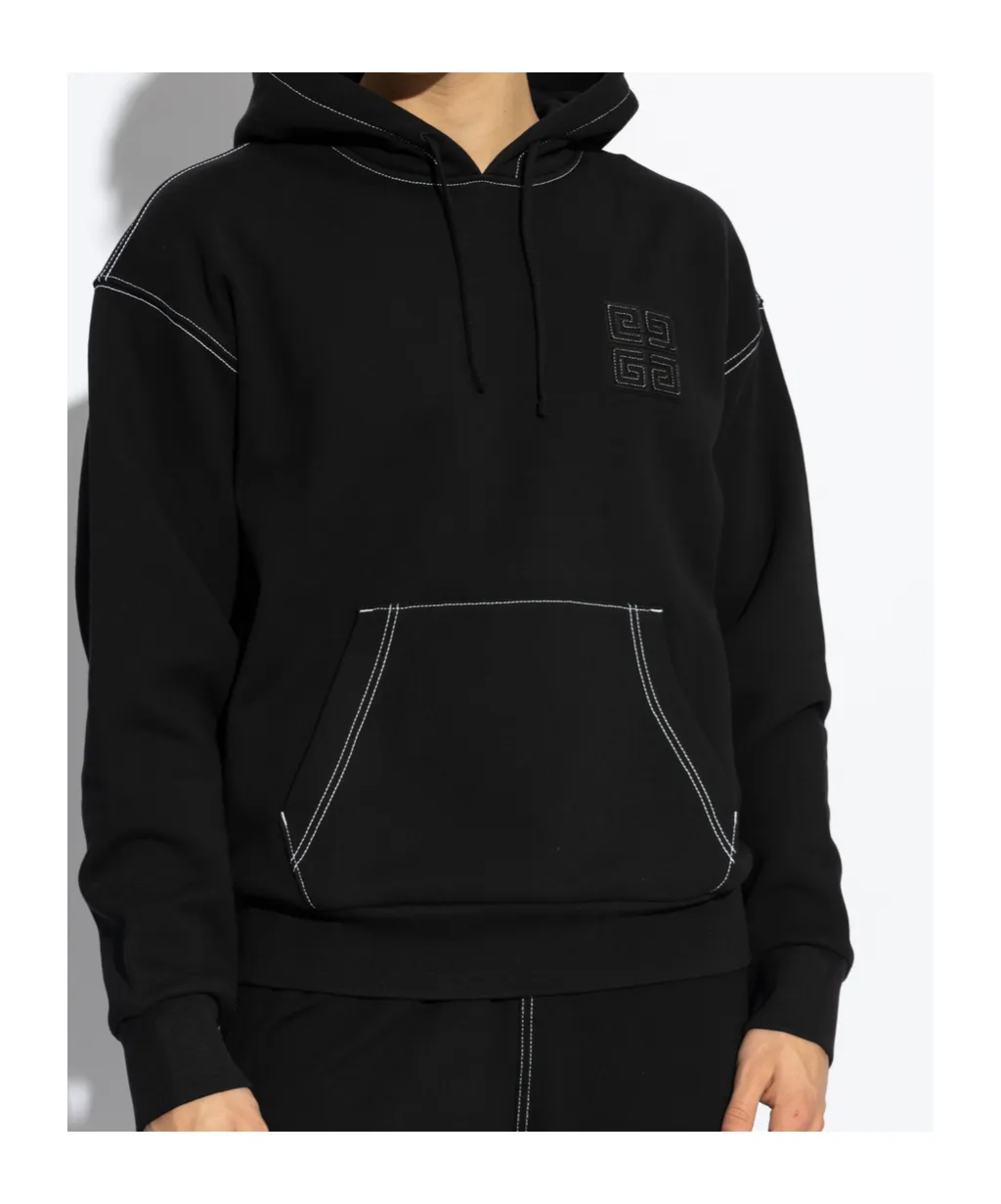 Givenchy Logo Embroidered Drawstring Sweater