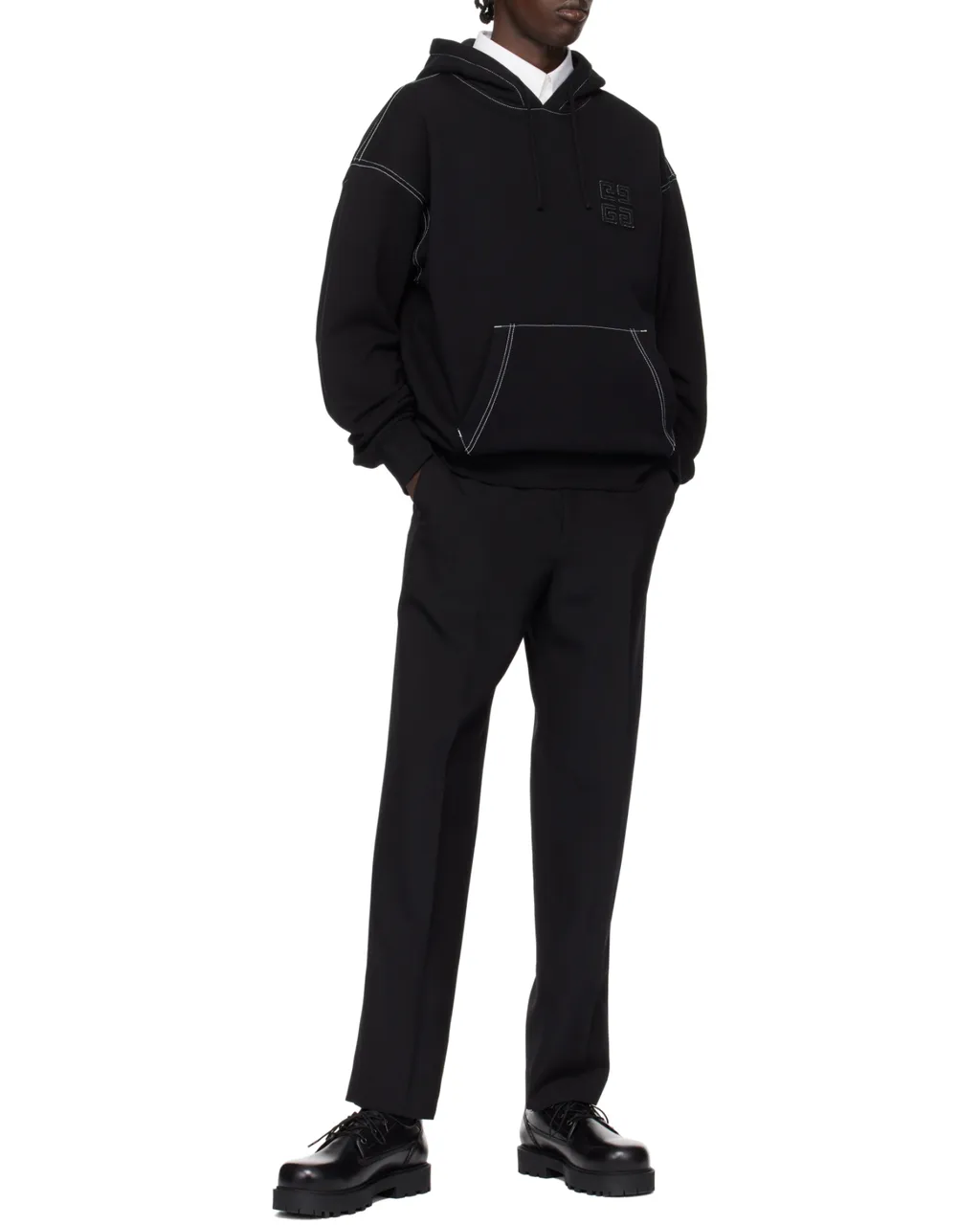 Givenchy Logo Embroidered Drawstring Sweater