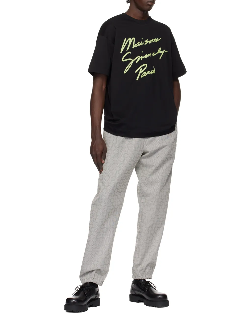 Givenchy Slogan Embroidered Crewneck T-Shirt