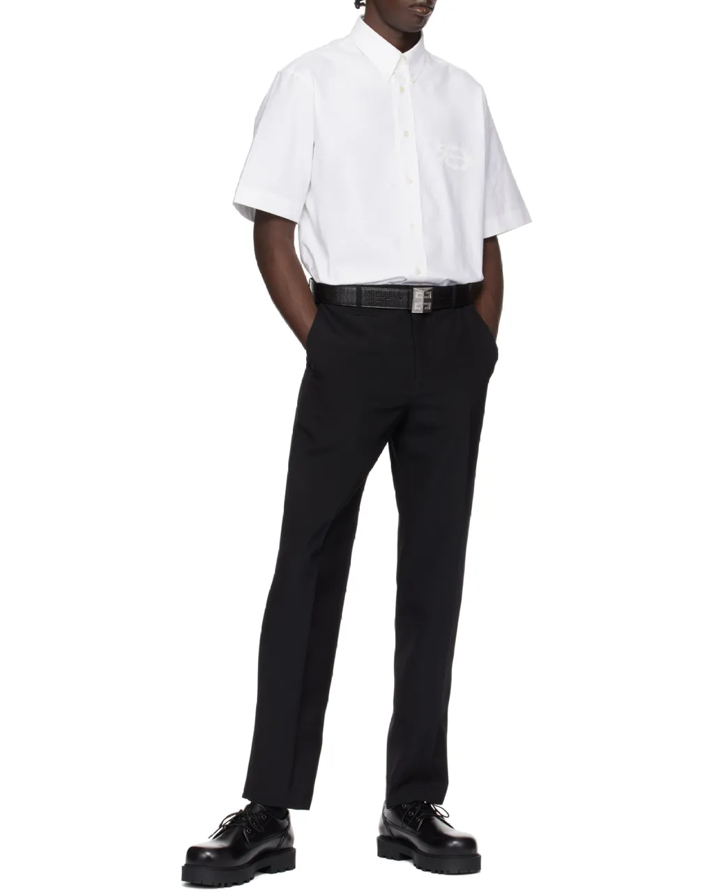 Givenchy Collared Short-Sleeve Shirt